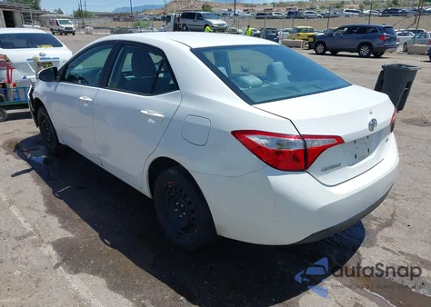 2016 Toyota Corolla Le z USA, uszkodzony, nr VIN 2T1BURHE9GC703873